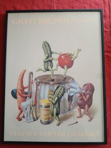 Greg Brown poster koken  beschikbaar voor biedingen