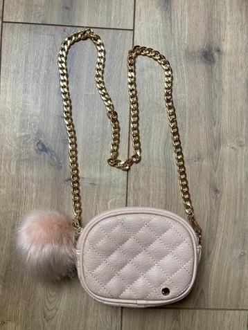 Dune London l.roze schoudertasje B16 x H10 x D6cm ZGAN sluit beschikbaar voor biedingen