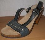 SCHOLL leren comfort sandalen. Zgan. Maat 38., Scholl, Zwart, Zo goed als nieuw, Sandalen of Muiltjes