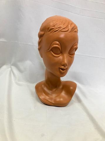 Twiggy vintage etalagepophoofd of mannequinhoofd beschikbaar voor biedingen