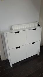 Ikea STÄLL
Schoenenkast 4 vakken, wit, 96x17x90 cm, Huis en Inrichting, Kasten | Schoenenkasten, Ophalen, Gebruikt