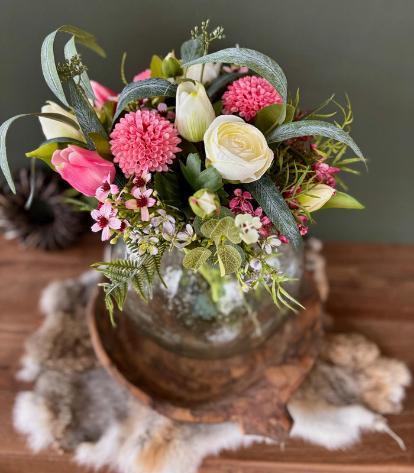 Kunstbloemen -Gemengd boeket, Huis en Inrichting, Woonaccessoires | Kunstplanten en Kunstbloemen, Nieuw, Ophalen of Verzenden