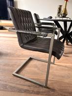 4 Eetkamerstoelen - Gebruikt, Zitting Prima!, Huis en Inrichting, Ophalen, Gebruikt, Vier, Stof