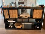 Ikea Vakkenkast Zwartbruin + 2 Manden, Ophalen, Gebruikt, 150 tot 200 cm, Minder dan 100 cm