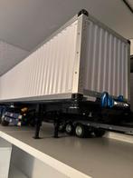 Tamiya container trailer, Schaal 1:14, Ophalen of Verzenden, Zo goed als nieuw, Auto onroad