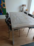 Hardhouten eettafel, Ophalen, 100 tot 150 cm, 200 cm of meer, Zo goed als nieuw