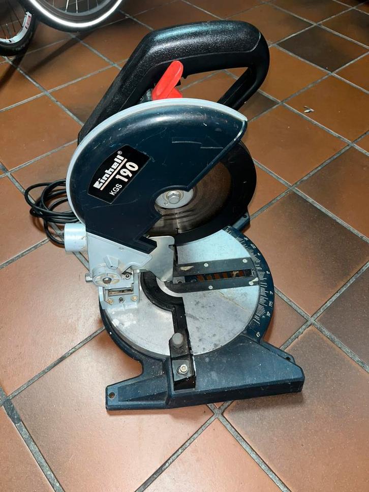 EINHELL KGS 190 afkortzaag, Doe-het-zelf en Verbouw, Gereedschap | Zaagmachines, Gebruikt, Afkortzaag, 1200 watt of meer, 30 tot 70 mm