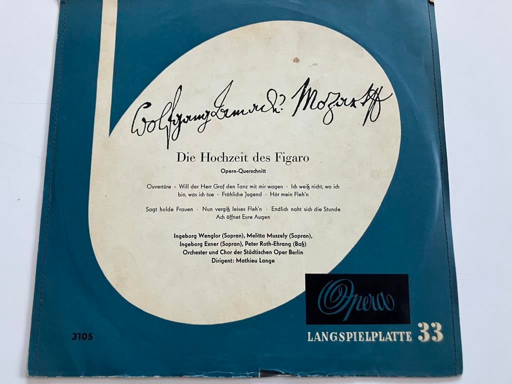 Die Hochzeit des Figaro - Querschnitt, Cd's en Dvd's, Vinyl | Klassiek, Ophalen of Verzenden, Zo goed als nieuw, Classicisme, Opera of Operette