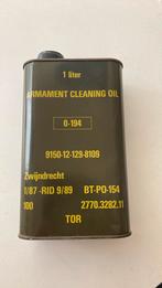 Armanent cleaning oil 0-194 literblik nog 500 ml, Nederland, Overige typen, Ophalen of Verzenden, Landmacht