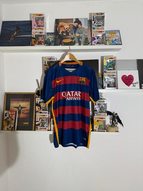 Lionel Messi – Gesigneerd FC Barcelona 2015/2016 Thuisshirt, Verzamelen, Sportartikelen en Voetbal, Zo goed als nieuw, Shirt, Buitenlandse clubs
