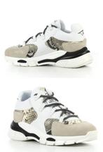 Toral sneakers 41 slangenprint wit beige leer, Ophalen of Verzenden, Zo goed als nieuw, Wit, Sneakers of Gympen