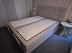 Elektrische boxspring, Beige, Tweepersoons, Ophalen of Verzenden, Zo goed als nieuw
