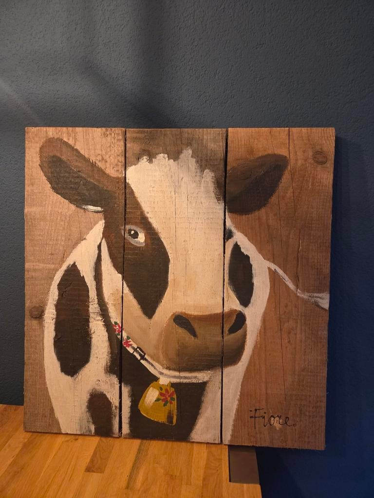 Schilderij op stijgerhout, Ophalen of Verzenden