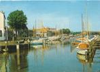 Gelopen Ansichtkaart jachthaven Middelharnis, Verzamelen, Ophalen of Verzenden, Gelopen