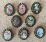 Broche Frida Kahlo Pippi Langkous Bambi Pip tante Betsy enz, Ophalen of Verzenden, Nieuw, Minder dan 4 cm, Overige materialen