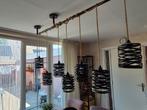 Industriële hanglamp met 7 kappen, Ophalen, Zo goed als nieuw