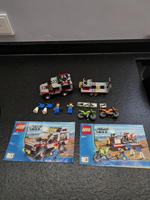 Lego City Dirt Bike Transporter #4433 - Compleet, Handleidin, Kinderen en Baby's, Speelgoed | Duplo en Lego, Zo goed als nieuw