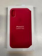 NIEUW! iPhone XS Leather Folio telefoonhoes roze €34,99, Ophalen of Verzenden, Nieuw, IPhone XS, Hoesje of Tasje