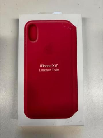 NIEUW! iPhone XS Leather Folio telefoonhoes roze €34,99 beschikbaar voor biedingen