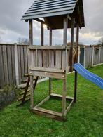 Speelhuisje met nieuw dak + glijbaan, Kinderen en Baby's, Speelgoed | Buiten | Speeltoestellen, Ophalen, Gebruikt, Glijbaan