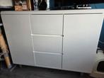 Wit Hoogglans Dressoir, Ophalen, Kunststof, Gebruikt, 100 tot 150 cm