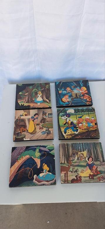 Disney Houten Prints - Alice & Sneeuwwitje beschikbaar voor biedingen