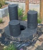 Waterornament - Ronde steen met 3 zuilen, Ophalen of Verzenden