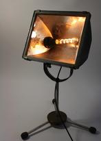 Vintage industriële tafellamp of vloerlamp, Industrieel, Glas, Gebruikt, Ophalen of Verzenden