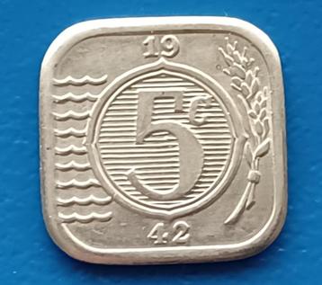 Nederland 5 cent 1942 (naslag)  beschikbaar voor biedingen