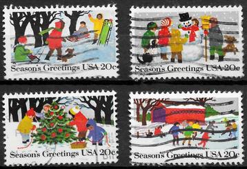 USA: Serie uit 1982 Mi.1607-1610  kerstzegels beschikbaar voor biedingen