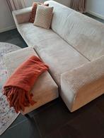 Mooie 4-zits bank + hocker By Sidde Remus beige (misty grey), Huis en Inrichting, Ophalen of Verzenden, 75 tot 100 cm, 200 tot 250 cm