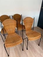 Prachtige rotan design vintage stoelen Frederick Weinberg, Ophalen, Gebruikt, Bruin, Riet of Rotan