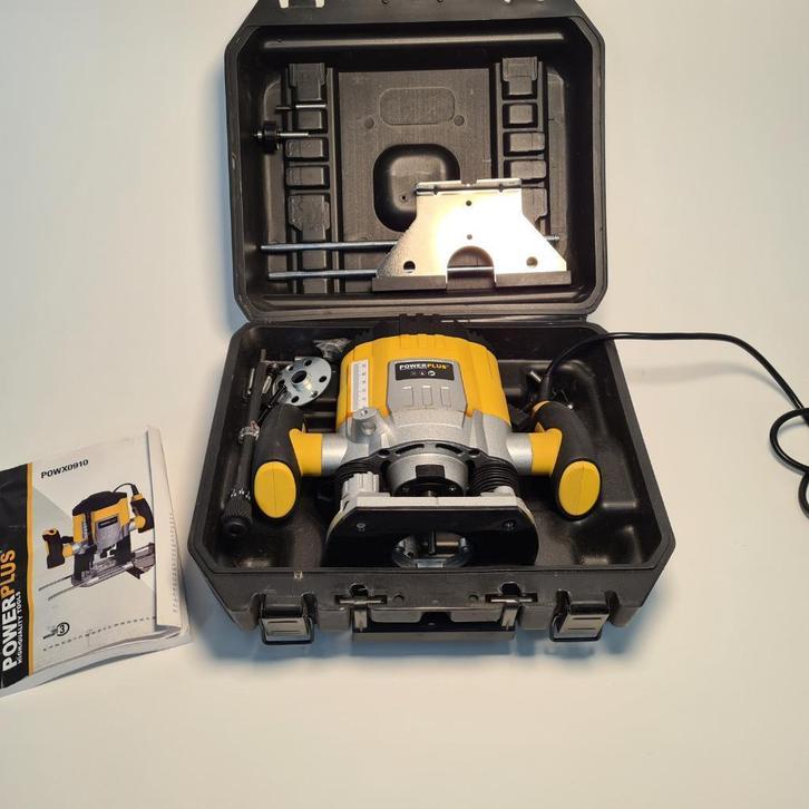 Powerplus Bovenfrees POWX0910 1200W, Doe-het-zelf en Verbouw, Gereedschap | Freesmachines, Nieuw, Elektrisch, Bovenfrees, Ophalen of Verzenden