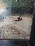 Olieverf Schilderij Boerenerf - Gesigneerd, Ophalen of Verzenden