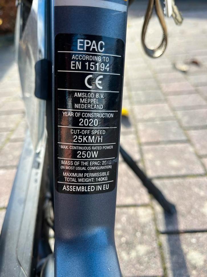 Amslod Wellington Elektrische Fiets - Meerdere Versnellingen, Fietsen en Brommers, Elektrische fietsen, Gebruikt, Overige merken