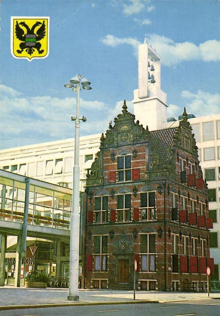 Groningen, Goudkantoor - 1976 gelopen, Verzamelen, Ansichtkaarten | Nederland, Ongelopen, Groningen, Voor 1920, Ophalen of Verzenden