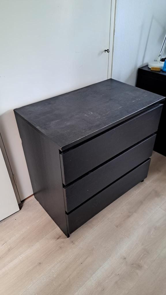 Ikea malm kast 3 lades, Huis en Inrichting, Kasten | Kledingkasten, Gebruikt, Minder dan 100 cm, 50 tot 100 cm, 25 tot 50 cm, Met lade(s)