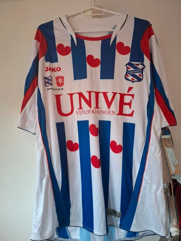 SC Heerenveen bekerfinale shirt 2009 XL, Sport en Fitness, Voetbal, Gebruikt, Shirt, Maat XL, Ophalen of Verzenden