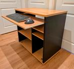 Computermeubel op rolwielen met uitschuifbaar werkblad, Ophalen, 70 tot 120 cm, 70 tot 120 cm, 40 tot 80 cm