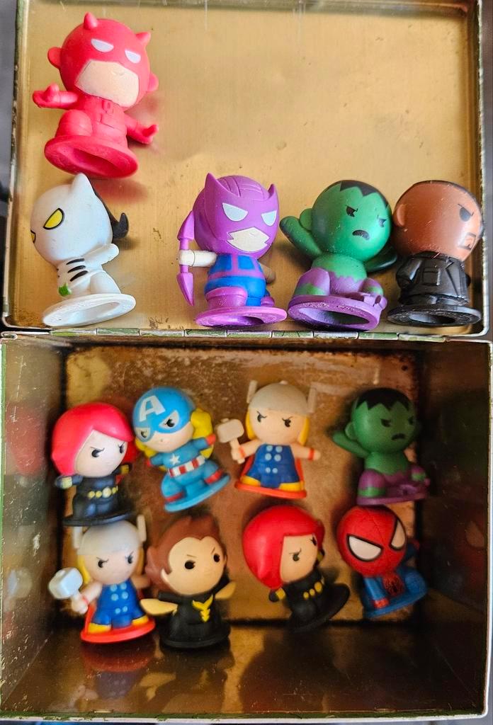 Marvel Superhelden Mini Figuren Set, Kinderen en Baby's, Speelgoed | Actiefiguren, Gebruikt, Ophalen of Verzenden