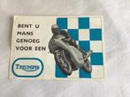 Triumph folder 1970 Nederlandstalig, Motoren, Ophalen of Verzenden, Triumph
