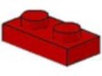 Lego Stenen 5x 1x2 Plaat Rood 3023 (NIEUW), Ophalen of Verzenden, Nieuw, Losse stenen, Lego