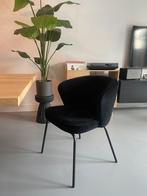BePureHome Admit eetkamerstoel velvet zwart - Basic Label, Huis en Inrichting, Stoelen, Ophalen, Zwart, Zo goed als nieuw, Stof