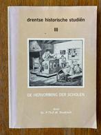 Drentse hostorische studien III - De hervorming der scholen, Dr. P.Th.F.M. Boekholt, 19e eeuw, Ophalen of Verzenden, Zo goed als nieuw