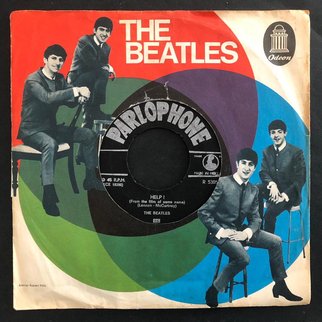 The Beatles - Help! Vinyl Single uit 1965, Gebruikt, 7 inch, Single, Ophalen of Verzenden