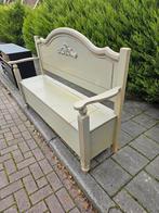 Houten brocante bank, Antiek en Kunst, Antiek | Meubels | Stoelen en Banken, Ophalen