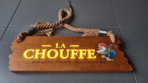 La Chouffe LED Lichtreclame ZGAN, Verzamelen, Biermerken, Zo goed als nieuw, Reclamebord, Plaat of Schild, Overige merken, Ophalen of Verzenden
