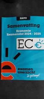 ExamenOverzicht - Samenvatting Examenstof Economie HAVO, Ophalen of Verzenden, Nederlands, Overige niveaus, ExamenOverzicht