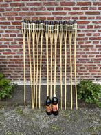 12 x Bamboe fakkels (120 cm) en lampolie, Tuin en Terras, Fakkels, Zo goed als nieuw, Ophalen