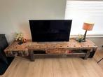 Franse Werkbank TV Meubel - Uniek en Stijlvol, Gebruikt, 150 tot 200 cm, Eikenhout, Ophalen of Verzenden